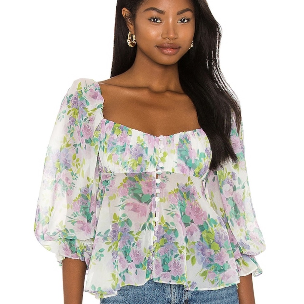 For Love & Lemons meadow blouse